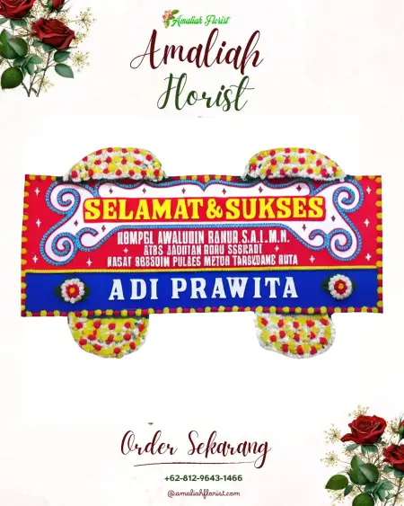 Papan Bunga Ucapan Selamat Adirejo
